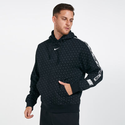 Nike Men's Sportswear Repeat Fleece Pullover Hoodie Black Nike Men's Sportswear Repeat Fleece Pullover Hoodie Black