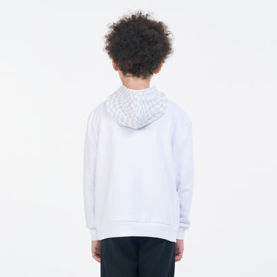 Converse Kids' Checker Pullover Hoodie White