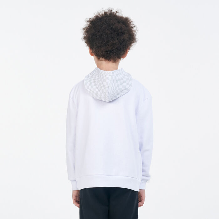 Converse Kids' Checker Pullover Hoodie White Converse Kids' Checker Pullover Hoodie White image number 1