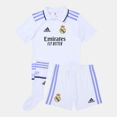 adidas Kids' Real Madrid Home Mini Kit - 2022/23 White adidas Kids' Real Madrid Home Mini Kit - 2022/23 White