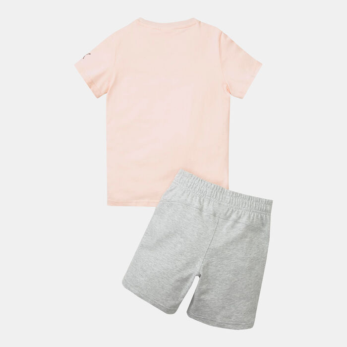 PUMA Kids' x SPONGEBOB Shorts And Jersey Set Peach image number 1