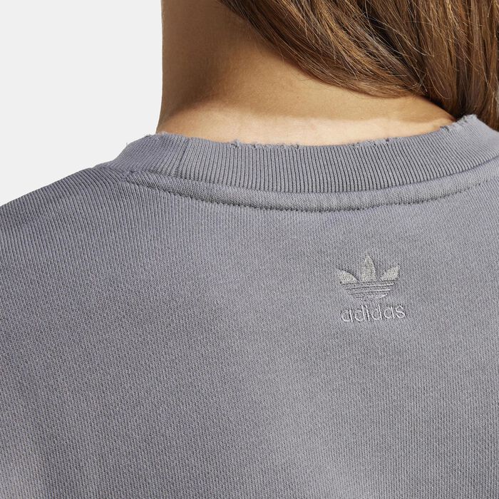adidas Originals Women's Logo Sweatshirt Grey adidas Originals Women's Logo Sweatshirt Grey image number 3
