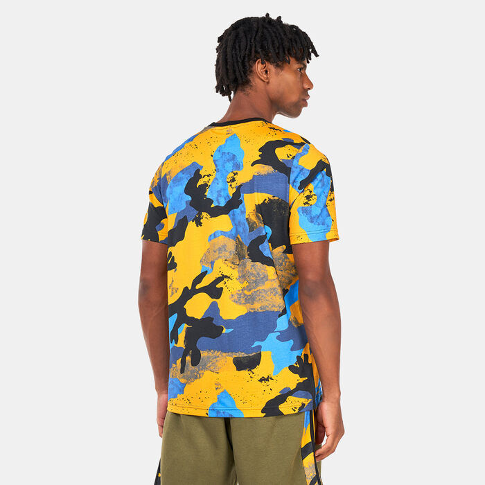 adidas Originals Men's Camo Series Allover Print T-Shirt yellow adidas Originals Men's Camo Series Allover Print T-Shirt yellow image number 1