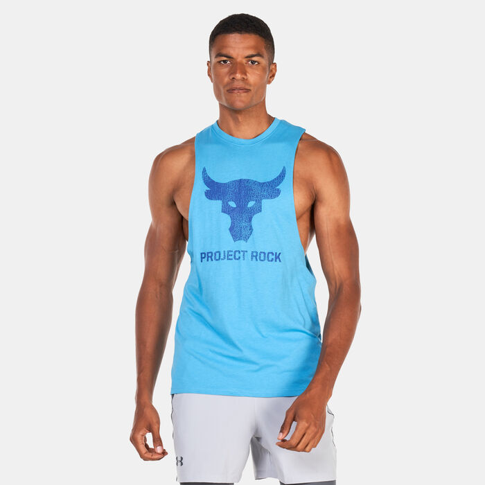Under Armour Men's Project Rock Brahma Bull Tank Top Blue Under Armour Men's Project Rock Brahma Bull Tank Top Blue image number 0