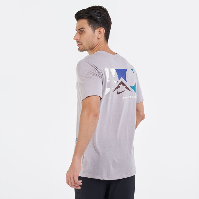 Nike Men's Dri-FIT Trail T-Shirt Grey Nike Men's Dri-FIT Trail T-Shirt Grey image number 1