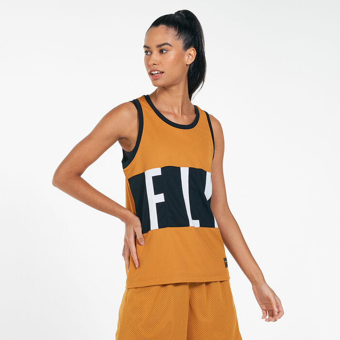Nike Women's Dri-FIT Swoosh Fly Tank Top yellow Nike Women's Dri-FIT Swoosh Fly Tank Top yellow image number 0
