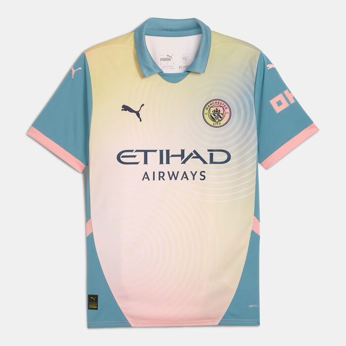 PUMA Men's Manchester City 24/25 Replica Fourth Football Jersey Blue PUMA Men's Manchester City 24/25 Replica Fourth Football Jersey Blue image number 0
