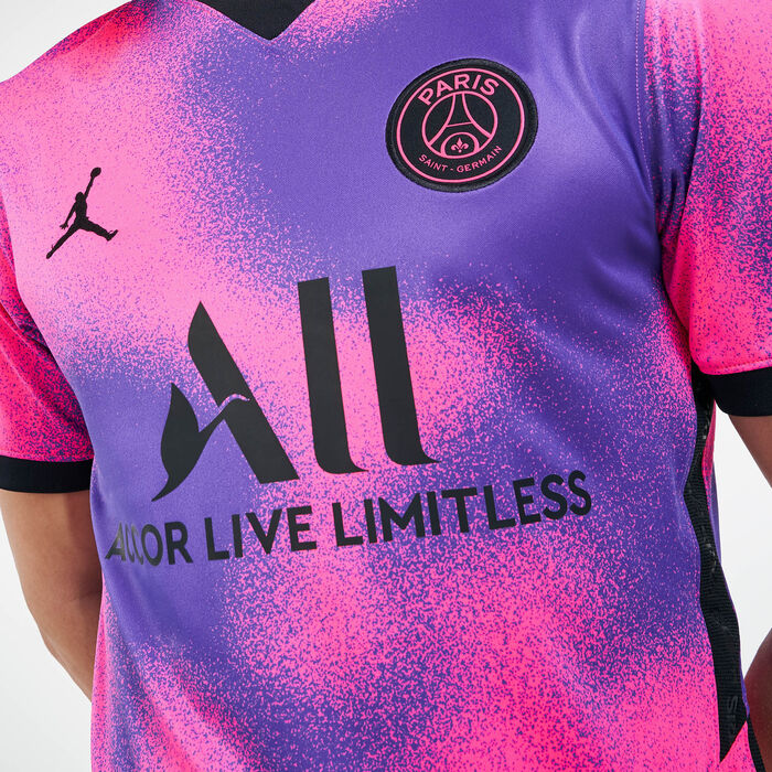 Nike Men's Paris Saint-Germain Fourth Jersey - 2020/21 Orange Nike Men's Paris Saint-Germain Fourth Jersey - 2020/21 Orange image number 3
