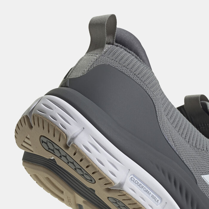 adidas Men's Cloudfoam Walk Lounger Running Shoes Grey image number 4