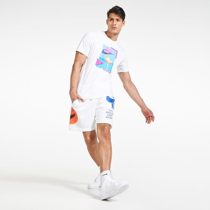 Nike Men's Air Sportswear Beach Flamingo T-Shirt Grey Nike Men's Air Sportswear Beach Flamingo T-Shirt Grey image number 2