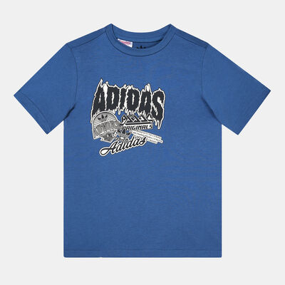 adidas Originals Kids' Graphic T-Shirt Blue