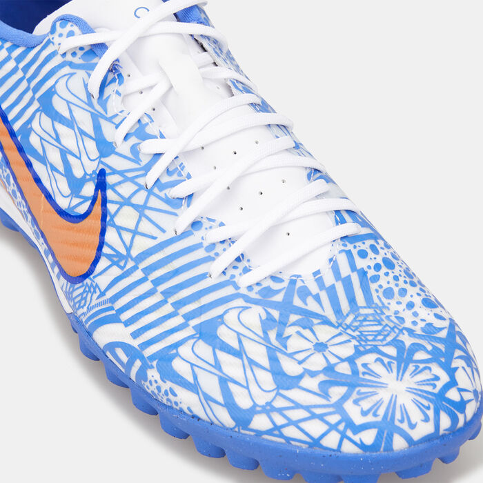 Nike Men's Zoom Mercurial Vapor 15 Academy CR7 Turf Football Shoe Blue image number 4