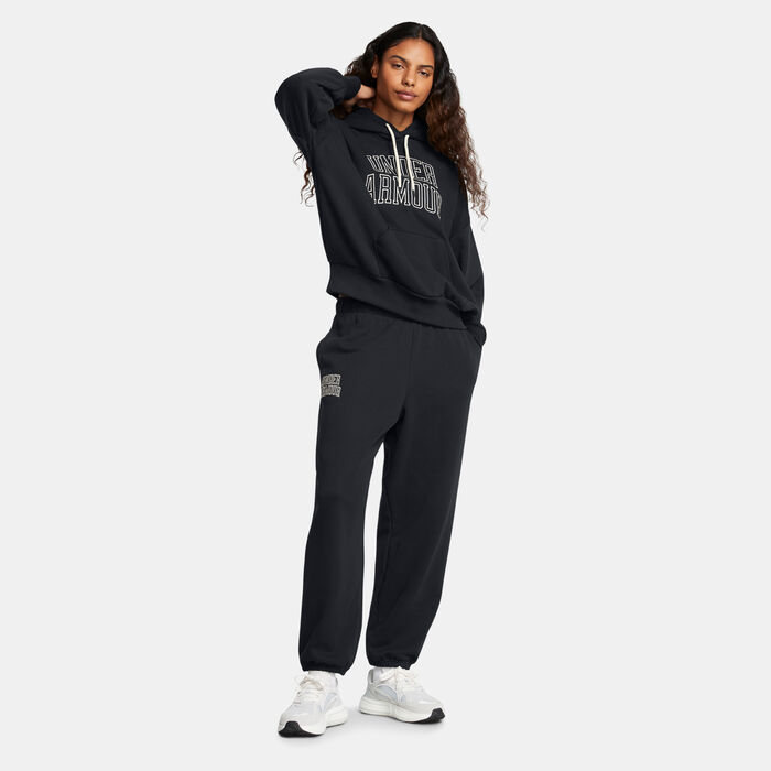 Under Armour Women's Icon Terry Sweatpants Black Under Armour Women's Icon Terry Sweatpants Black image number 2