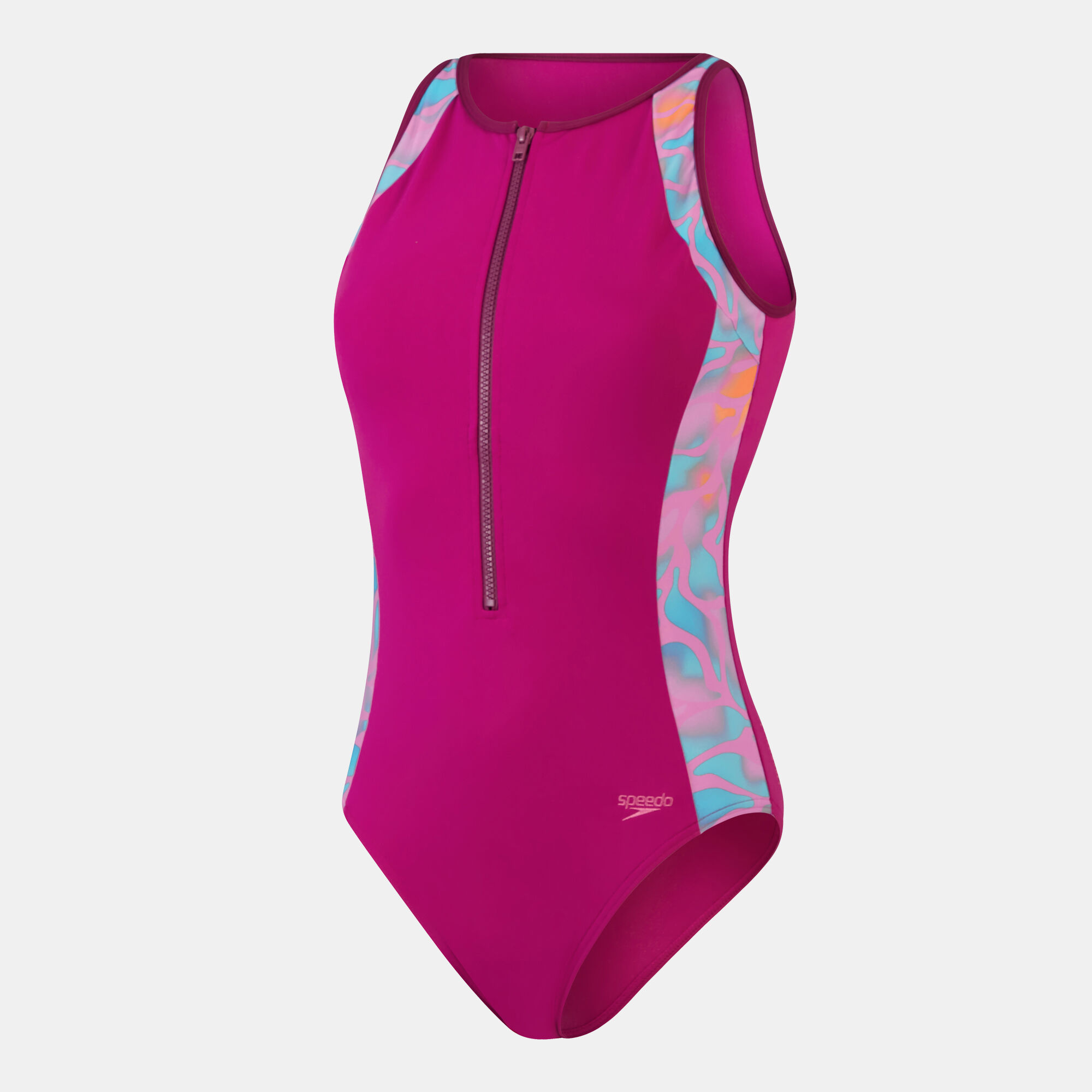 Women's Panel Hydra Swimsuit Purple Speedo in Qatar -SSS