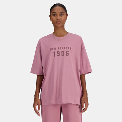 New Balance Women's Iconic Collegiate T-Shirt Red