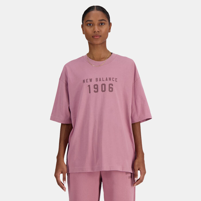 New Balance Women's Iconic Collegiate T-Shirt Red New Balance Women's Iconic Collegiate T-Shirt Red image number 1