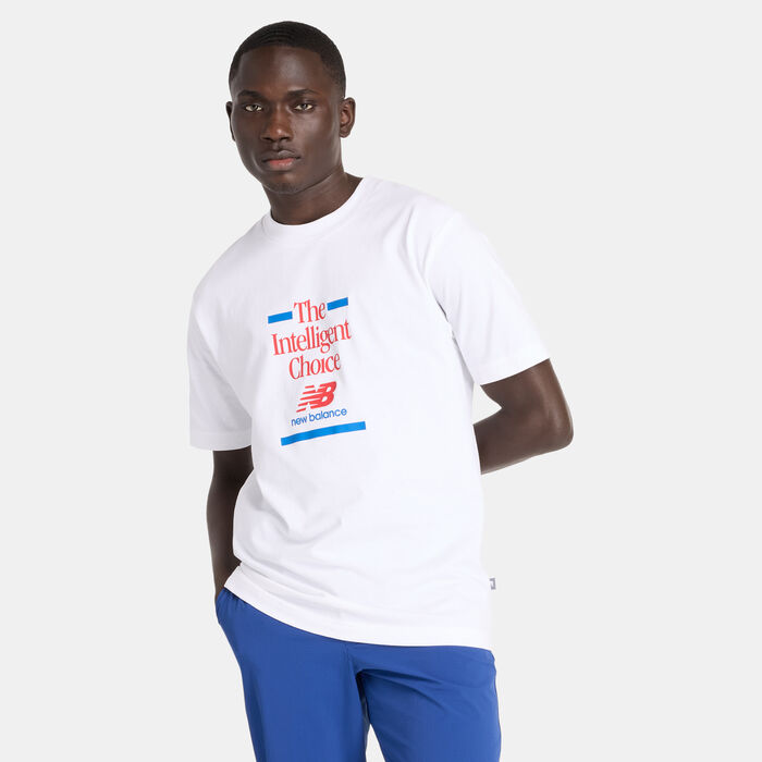 New Balance Men's Athletics Choice T-Shirt White New Balance Men's Athletics Choice T-Shirt White image number 0