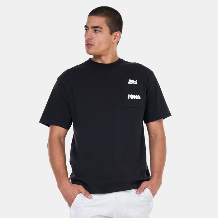PUMA Men's x RIPNDIP T-Shirt Black PUMA Men's x RIPNDIP T-Shirt Black image number 0