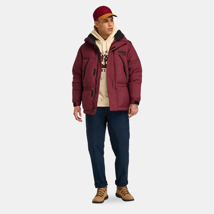 Timberland Men's Holiday Graphic Hoodie Beige Timberland Men's Holiday Graphic Hoodie Beige image number 2