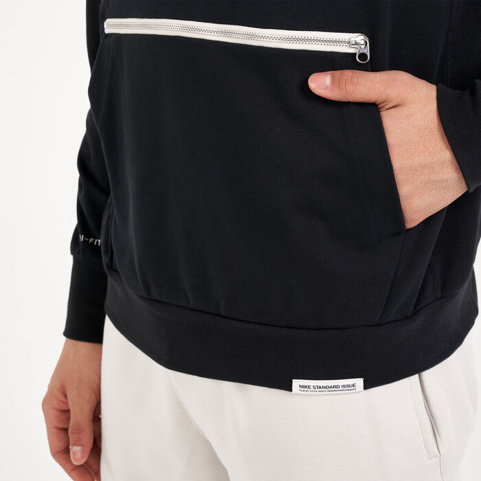 Nike Men's Standard Issue Hoodie Black Nike Men's Standard Issue Hoodie Black image number 3