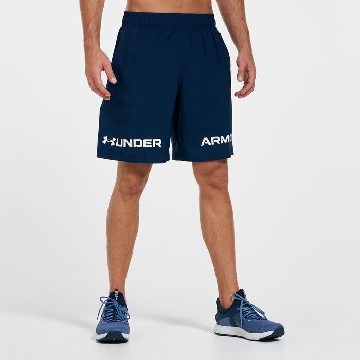 Under Armour Men's Woven Graphic Wordmark Shorts Blue Under Armour Men's Woven Graphic Wordmark Shorts Blue image number 0