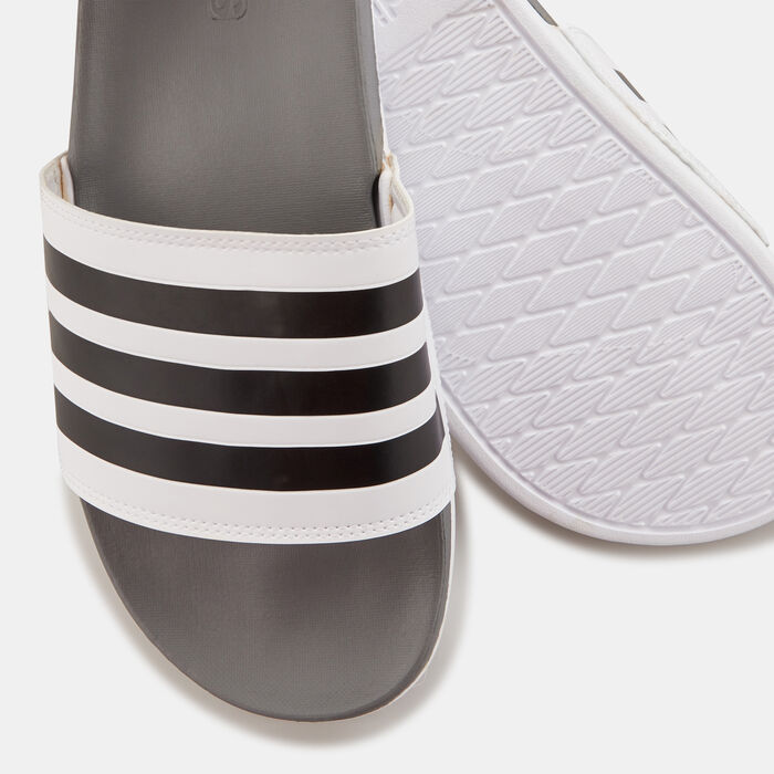 adidas Adilette Comfort Slides White adidas Adilette Comfort Slides White image number 2