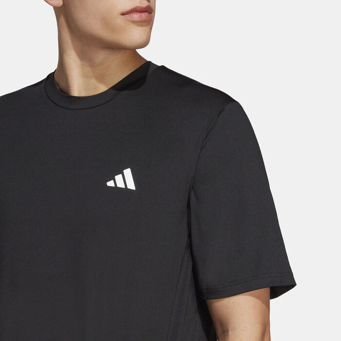 adidas Men's Train Essentials Stretch Training T-Shirt Black adidas Men's Train Essentials Stretch Training T-Shirt Black image number 3