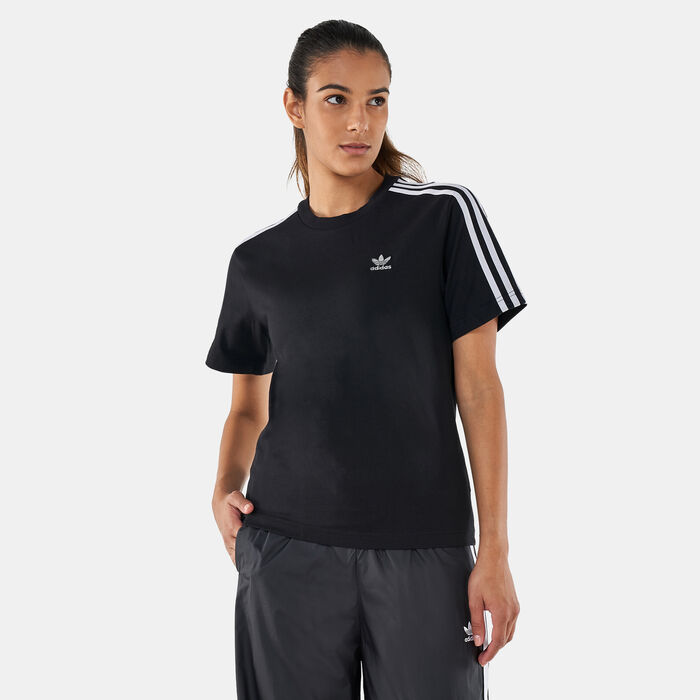 adidas Originals Women's Adicolor Classics High Shine T-Shirt Black adidas Originals Women's Adicolor Classics High Shine T-Shirt Black image number 0