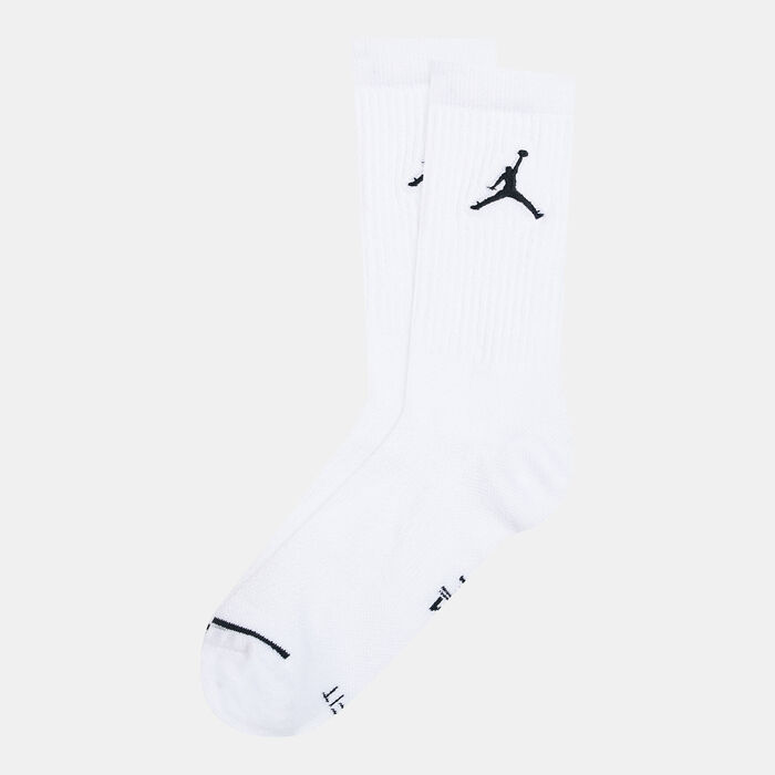 Jordan Jumpman Crew Socks (3 Pack) White Jordan Jumpman Crew Socks (3 Pack) White image number 0