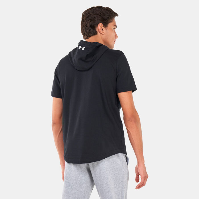 Under Armour Men's UA Project Rock Terry Hoodie Black image number 1