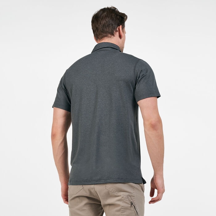 Columbia Men's Tech Trail™ Polo T-Shirt Grey Columbia Men's Tech Trail™ Polo T-Shirt Grey image number 1