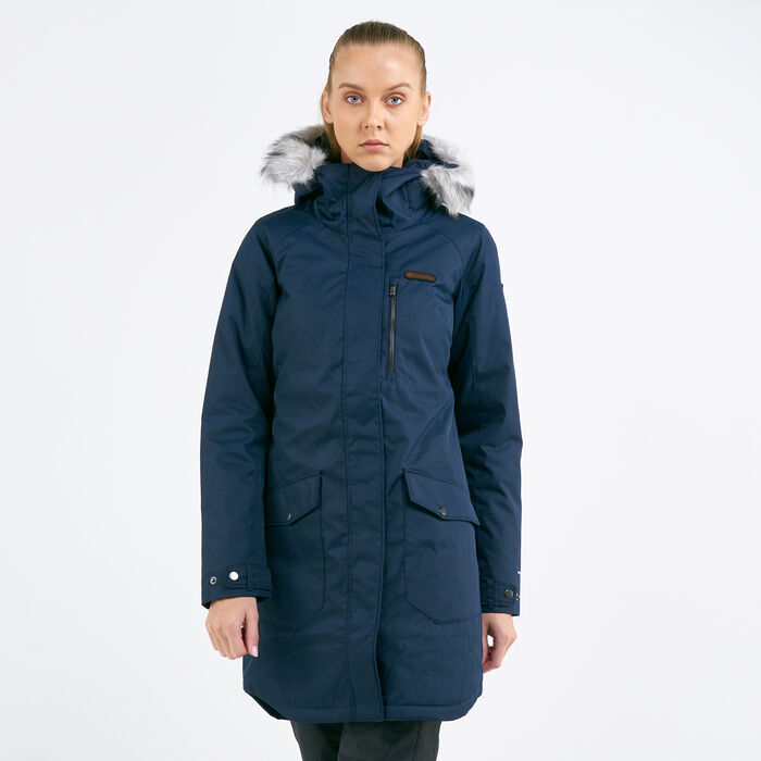 Columbia Women’s Suttle Mountain Long Insulated Jacket Blue Columbia Women’s Suttle Mountain Long Insulated Jacket Blue image number 0