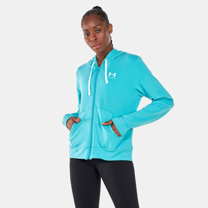 Under Armour Women's Rival Terry Hoodie Green image number 0