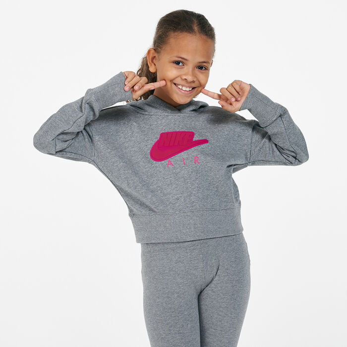 Nike Kids' Air Sportswear Hoodie (Older Kids) Grey Nike Kids' Air Sportswear Hoodie (Older Kids) Grey image number 0