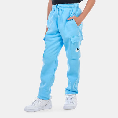 Nike Kids' Sportswear Fleece Graphic Cargo Trousers Blue Nike Kids' Sportswear Fleece Graphic Cargo Trousers Blue