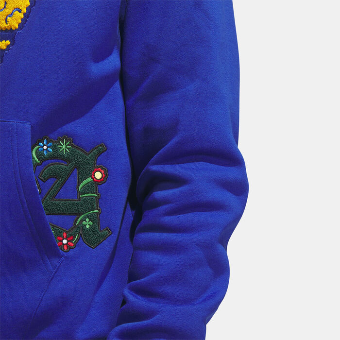 adidas Originals Men's Collegiate Badge Hoodie Blue image number 4