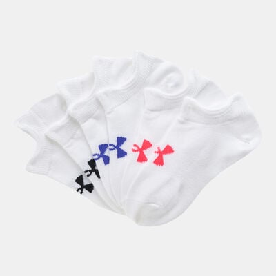 Under Armour Kids’ Essential No Show Socks (6 Pairs) (Older Kids) White Under Armour Kids’ Essential No Show Socks (6 Pairs) (Older Kids) White