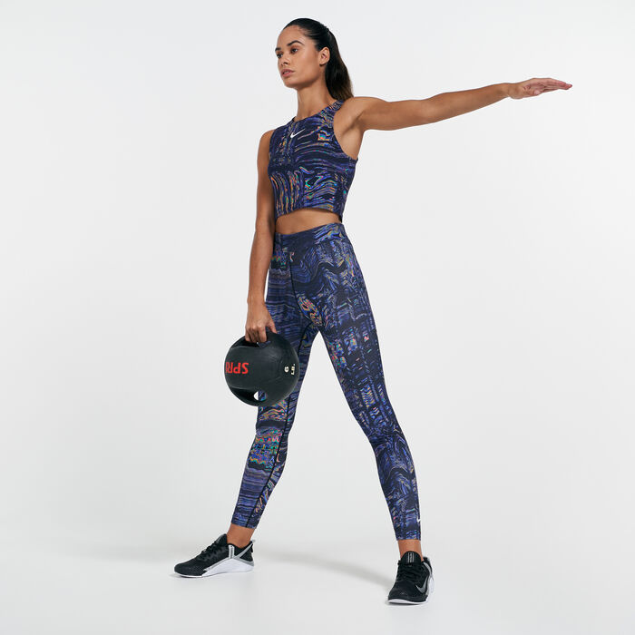 Nike Women's Sportswear Allover Print Tank Top Black Nike Women's Sportswear Allover Print Tank Top Black image number 2