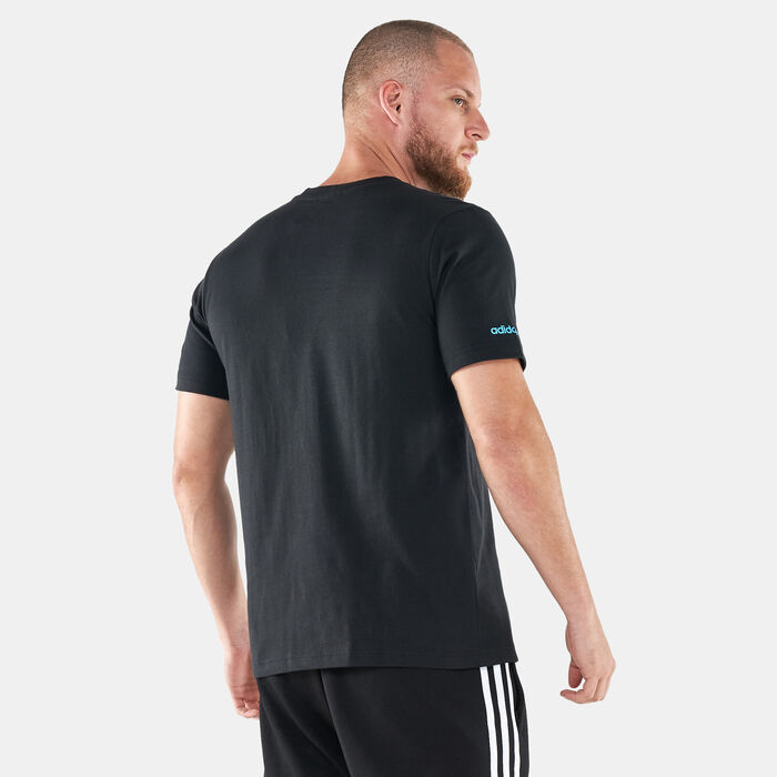 adidas Originals Men's SPRT Outline Logo T-Shirt Black adidas Originals Men's SPRT Outline Logo T-Shirt Black image number 1