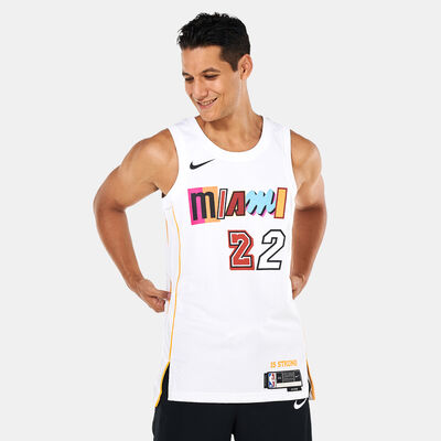 Nike Men's Jimmy Butler Miami Heat City Edition Dri-FIT NBA Swingman Jersey White