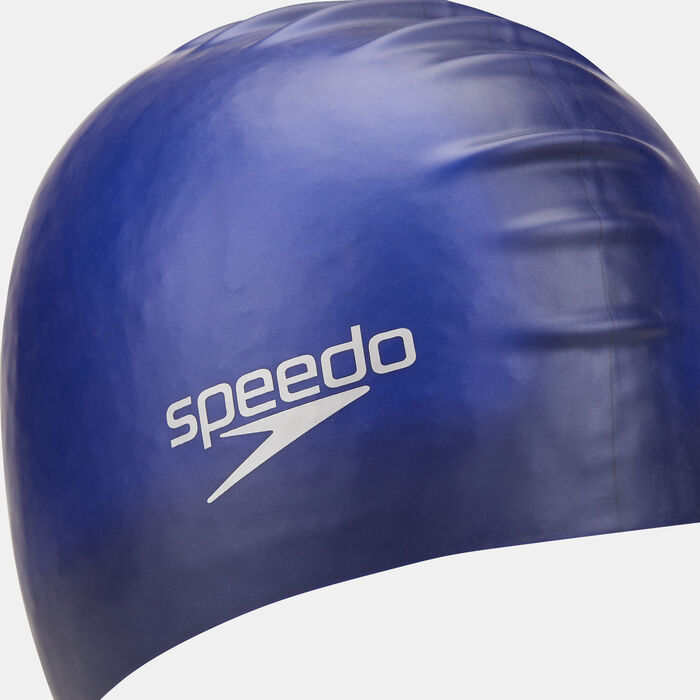 Speedo Long Hair Swimming Cap Blue Speedo Long Hair Swimming Cap Blue image number 2