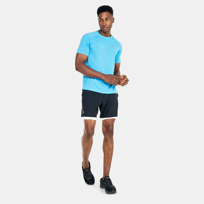 Under Armour Men's Streaker Run T-Shirt Blue Under Armour Men's Streaker Run T-Shirt Blue image number 2