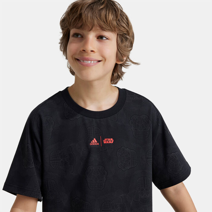 adidas Kids' Star Wars Z.N.E. T-Shirt (Older Kids) Black image number 4