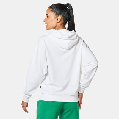 PUMA Women's ESS+ Script Hoodie White