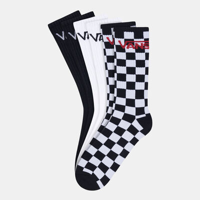 Vans Kids' Classic Crew Socks (3 Pack) Black