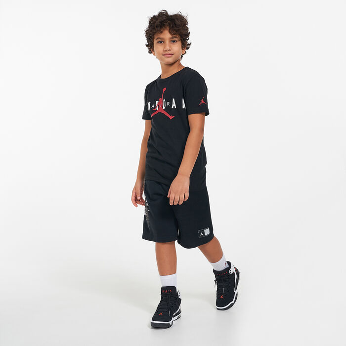 Jordan Kids' Air T-Shirt (Older Kids) Black Jordan Kids' Air T-Shirt (Older Kids) Black image number 2