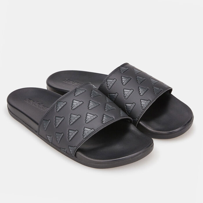 adidas Men's Adilette Comfort Slip-On Slides Black adidas Men's Adilette Comfort Slip-On Slides Black image number 0