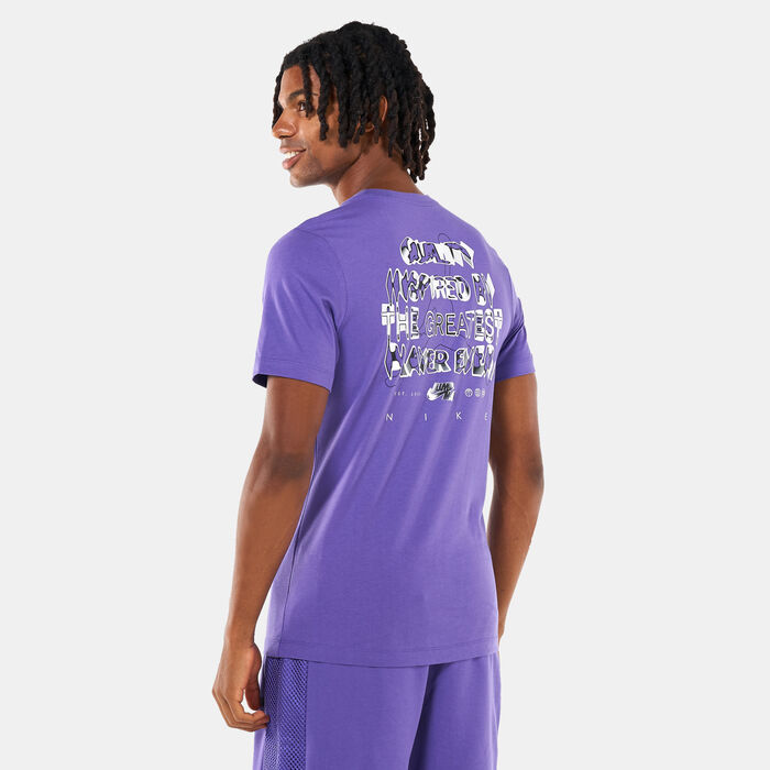 Jordan Men's Jumpman Graphic T-Shirt Purple image number 1