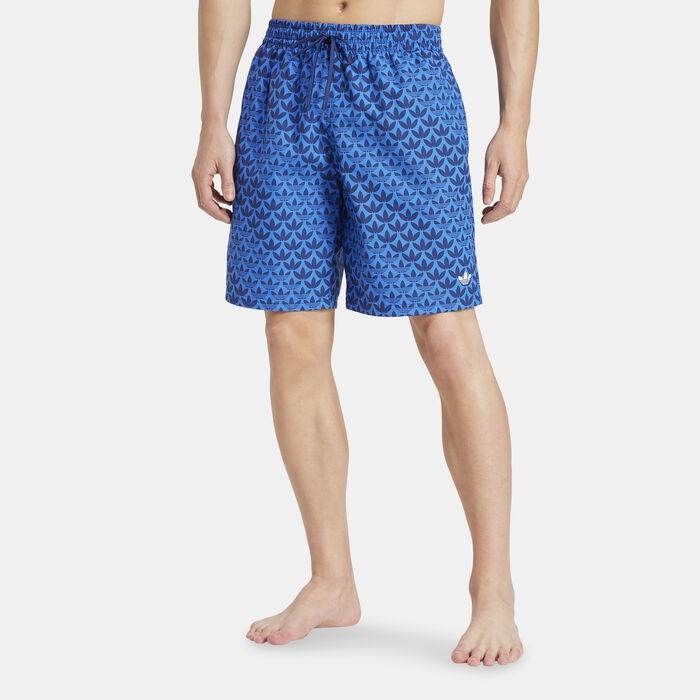adidas Men's Monogram Swimming Shorts Blue adidas Men's Monogram Swimming Shorts Blue image number 0