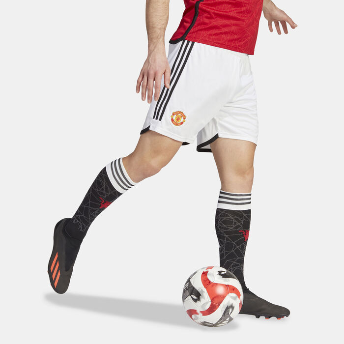 adidas Men's Manchester United Home Shorts - 2023/24 White adidas Men's Manchester United Home Shorts - 2023/24 White image number 2